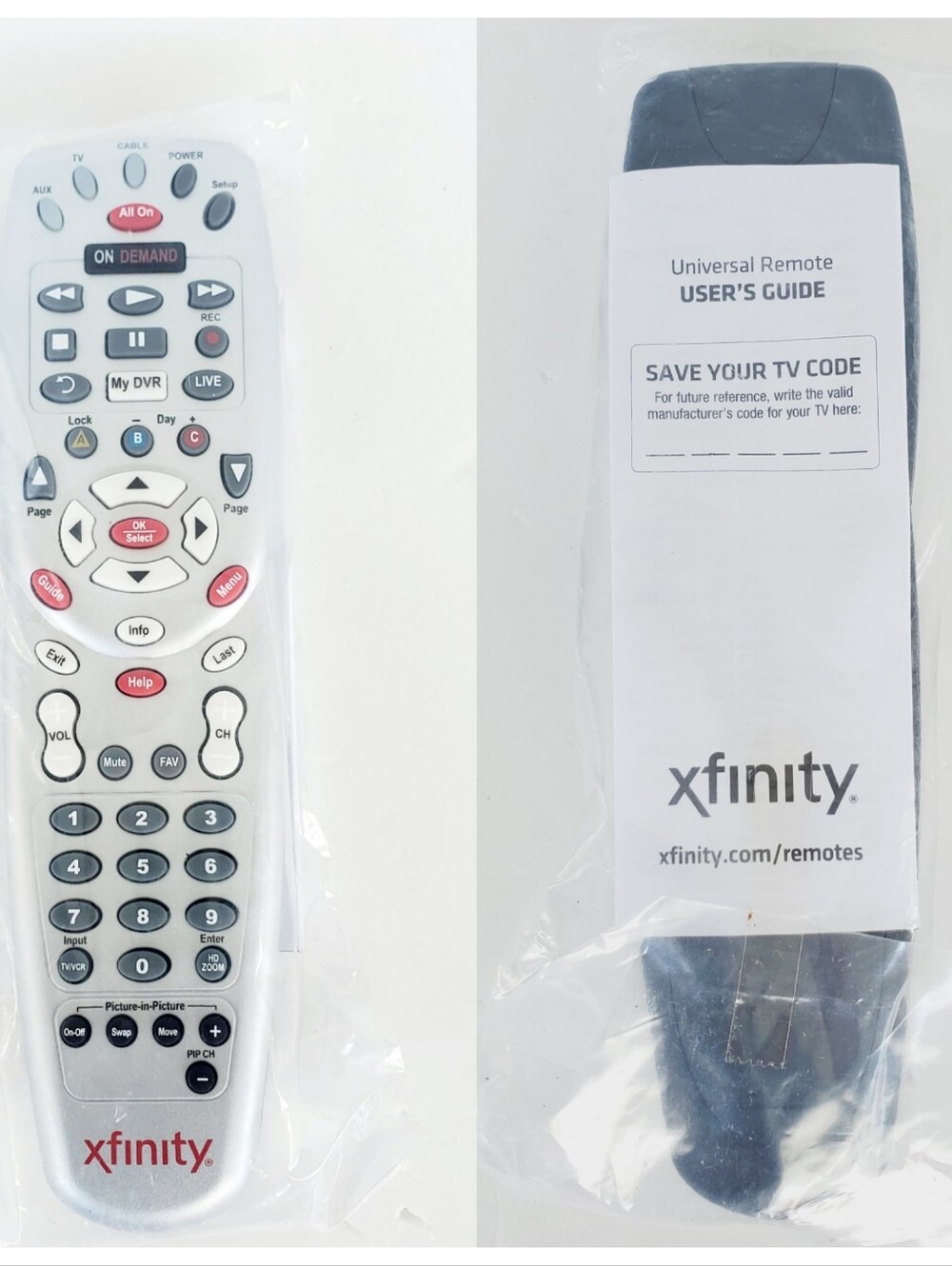 Xfinity 1067CBC4-0001-R Comcast Cable DVR On Demand Universal OEM Remote Control